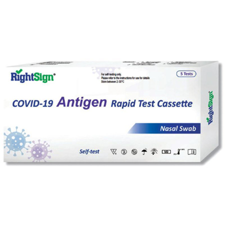 Rightsign COVID-19 Antigen Rapid Test 5 Pack