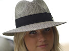 Rigon Headwear Hat Fedora Black Medium Size BD095