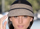 Rigon Headwear Hat Visor Dante Black & Ivory BD156