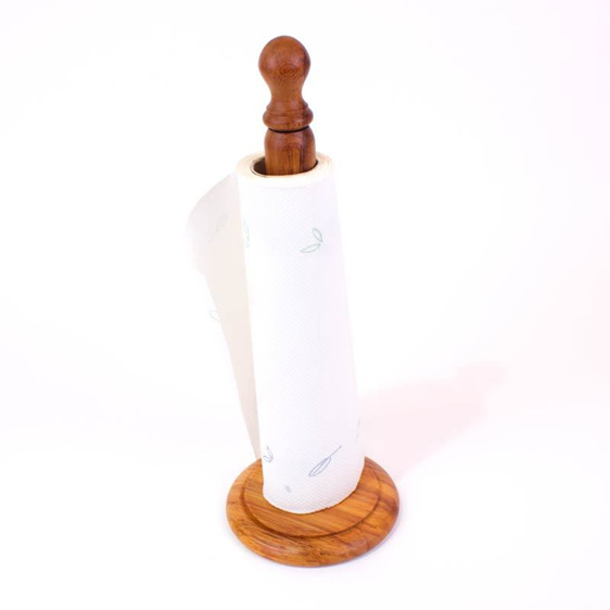 rimu paper towel holder with paper towels