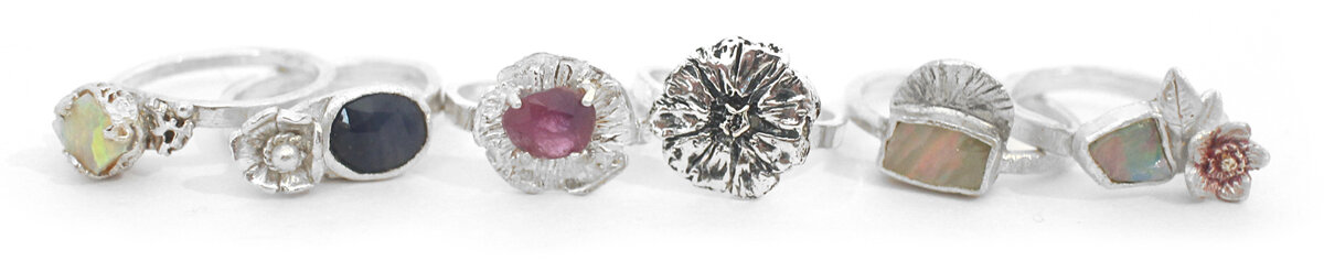 rings ooak one off one of a kind pearl earrings handmade silver gemstone