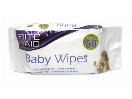 Rite Aid Extra Thick Baby Wipes 80s