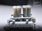 RMK 3D Printed Resin 1/24-1/25 Air Intake Manifold Set for Big Block 572 Engine