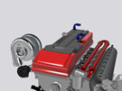 RMK 3D Printed Resin 1/24-1/25 Billet Ford Barra Turbo Engine