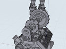 RMK 3D Printed Resin 1/24-1/25 Frenzel Supercharger for Flathead