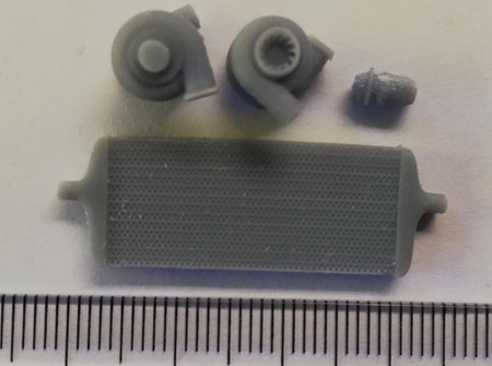 RMK 3D Printed Resin 1/24-1/25 Intercooler/Turbo/BOV Set