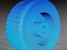 RMK 3D Printed Resin 1/25 18" Deep Dish Ford Snowflake Wheels & Low Profile Tyres