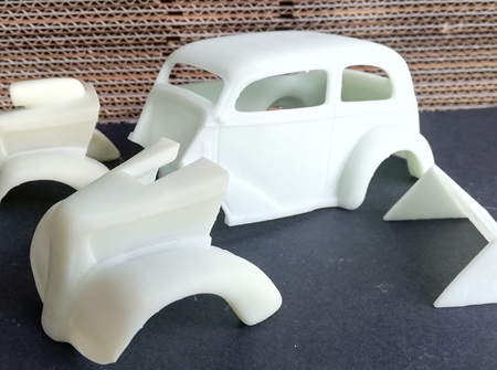 RMK 3D Printed Resin 1/25 Ford Anglia Pro Mod Body - Premium White