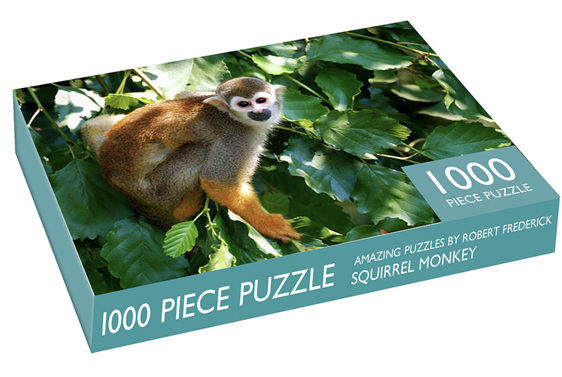 Robert Frederick 1000 Piece puzzle Squirrel Monkey buy at www.puzzlesnz.co.nz