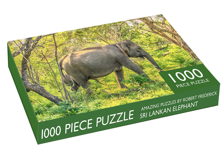 Robert Frederick 1000 Piece Puzzle Sri Lankan Elephant at www.puzzlesnz.co.nz
