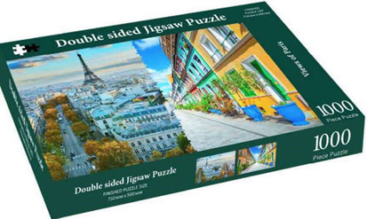 Robert Frederick Gifts Double Sided 1000 Piece Jigsaw Puzzle: Views Of Paris