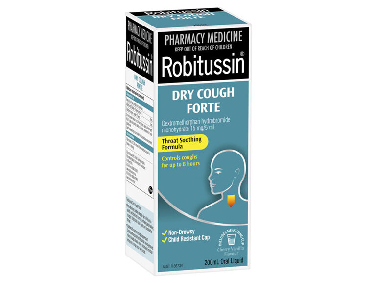 Robitussin Dry Cough Forte Cherry Vanilla 200Ml