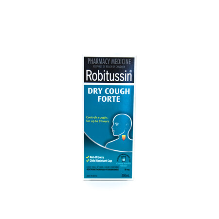 Robitussin Dry Cough Forte - Cherry vanilla flavour