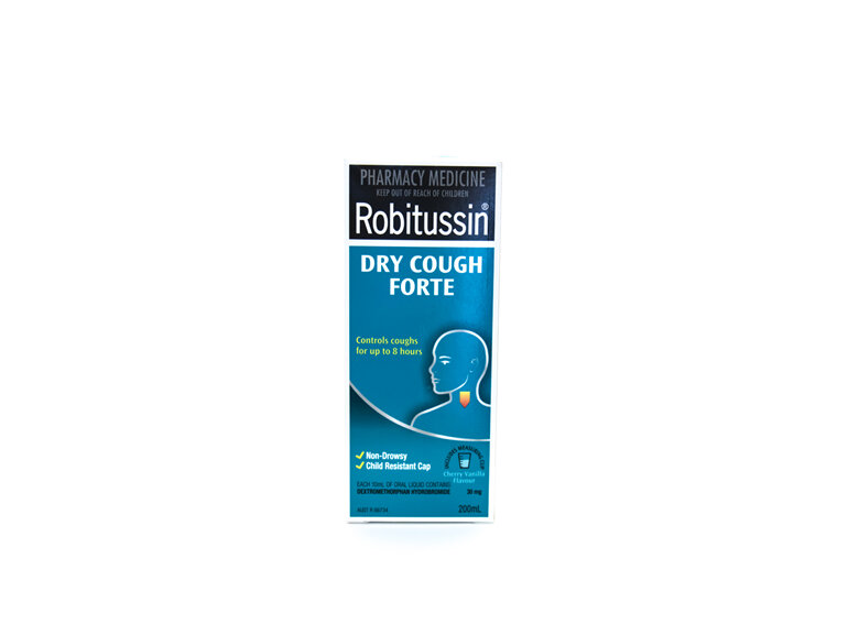 Robitussin Dry Cough Forte - Cherry vanilla flavour