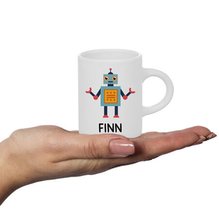 Robot Personalised Fluffy Mug