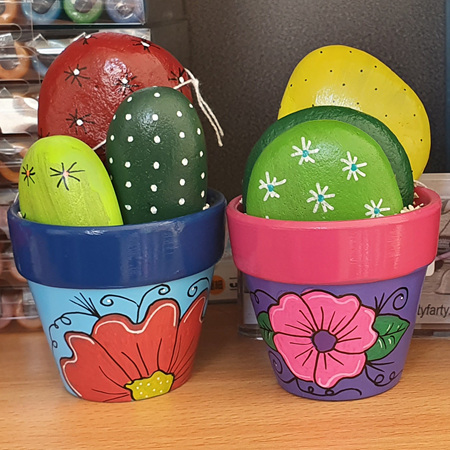Rock Cacti Pots