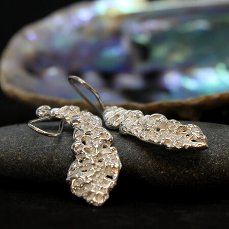 Rock Coral Drop Earrings