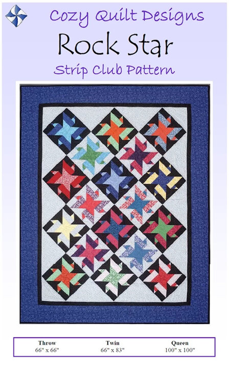 Rock Star Quilt Pattern from Cozy Quilt Designs