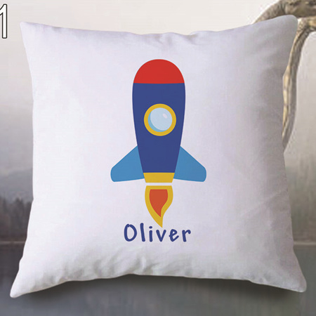 Rocket  Personalised Cushion Cover