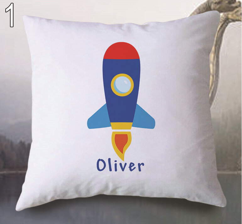 Rocket  Personalised Cushion Cover