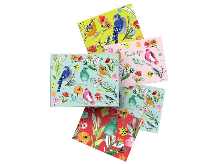 Roger La Borde Bird Life 8 Boxed Notecards cards set stationery
