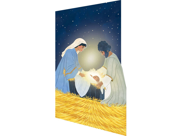 Roger La Borde Christmas Lasercut Card Pack of 5 | Baby Jesus