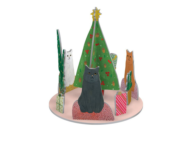 Roger La Borde Christmas Pop & Slot Chou Chou Chat cat pet