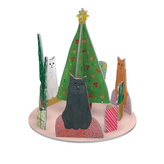 Roger La Borde Christmas Pop & Slot Chou Chou Chat cat pet