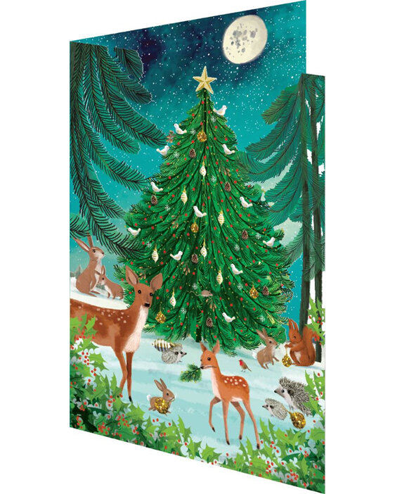 Roger La Borde Heart of the Forest Lasercut Christmas Card 5 Pack