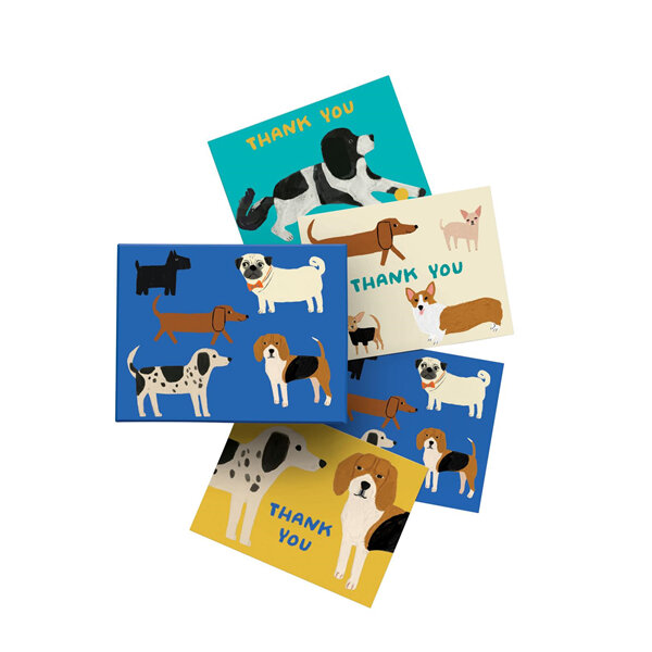 Roger La Borde Shaggy Dogs Notecards Boxed 4 x 2