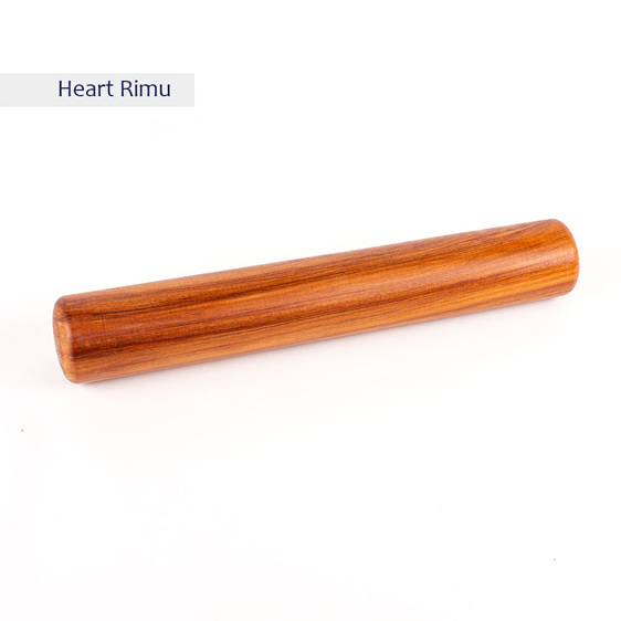 rolling pin with no handles - heart rimu