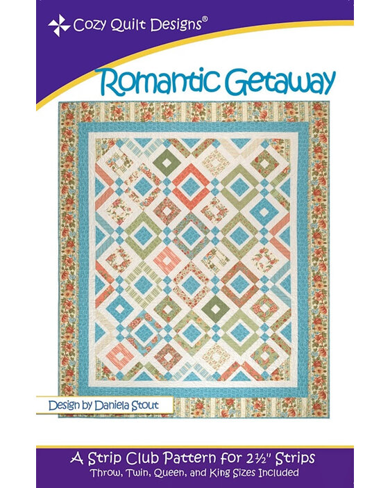 Romantic Getaway Quilt Pattern from Cozy Quilt Designs