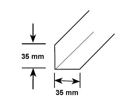 Rondo Screwfix 35 X 35 Perimeter Angle 3 6m East Coast