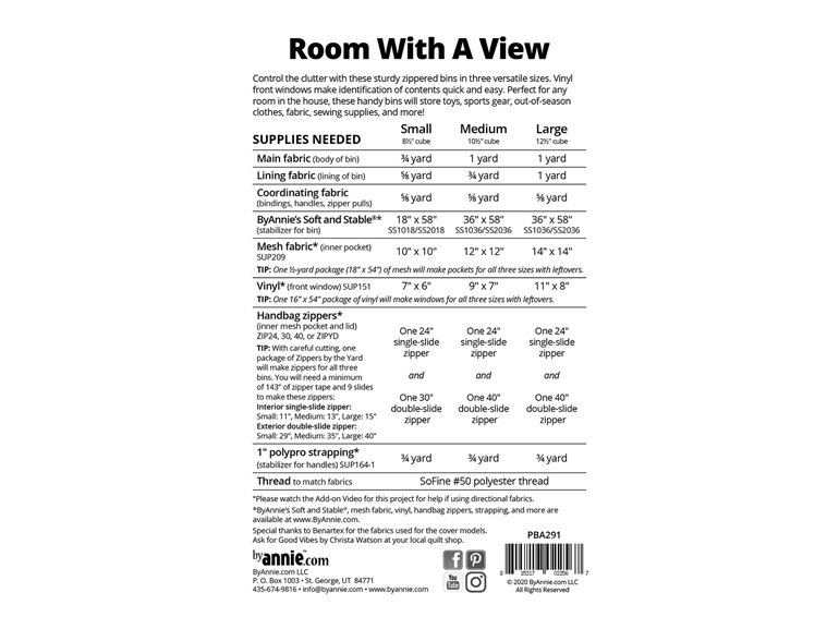 Room with a View Pattern from By Annie