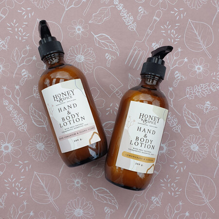 Rose Geranium & Ylang Ylang Lotion