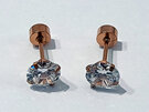 Rose Gold With Clear Diamantie Stone Cartilage Earring