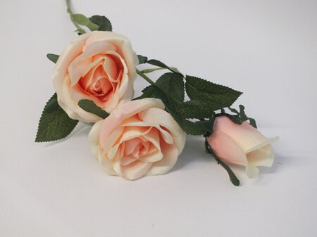 Rose stem 3 flowers 4338