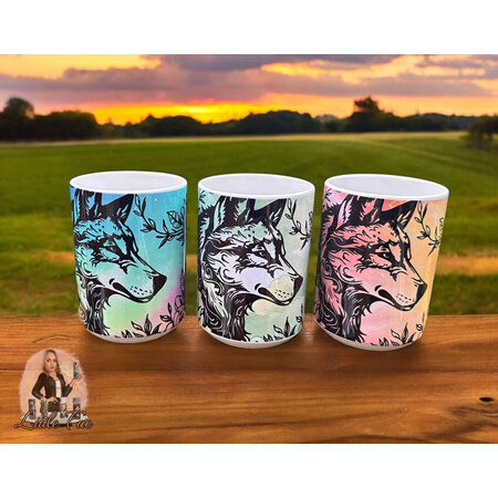 Rose Wolf Mug Designs