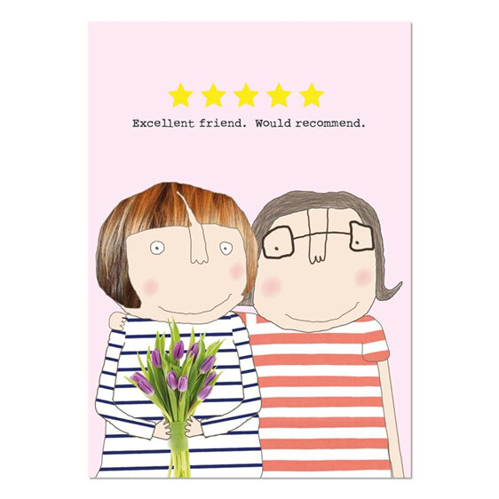 Rosie Made A Thing A4 Art Print - Five Star Friend gesture friendship