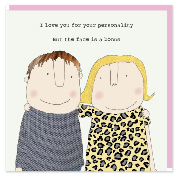 Rosie Made a Thing - Face is a Bonus Valentine's Card