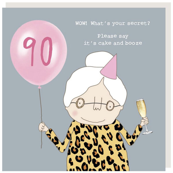 Rosie Made A Thing - Secret Girl 90th Birthday Card