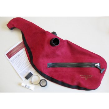 Ross Red Suede Bagpipe Bag Synthetic Leather