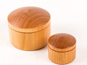 Round boxes - small and large - made in new zealand