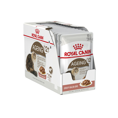 ROYAL CANIN® Ageing 12+ Cat Food Slices in Gravy Wet Cat Food 12 x 85g