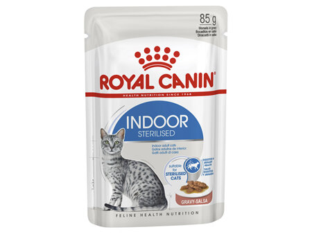 ROYAL CANIN® Indoor Gravy Wet Cat Food 12 x 85g