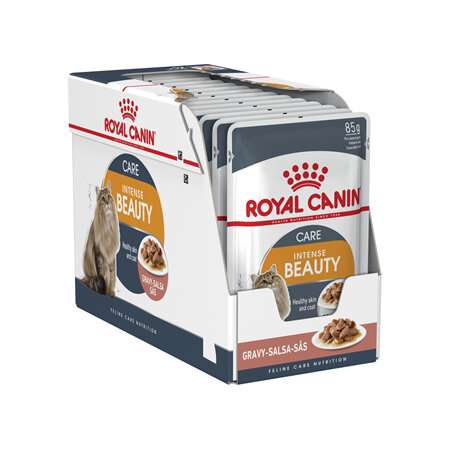 ROYAL CANIN® Intense Beauty Care Gravy Wet Cat Food 12 x 85g