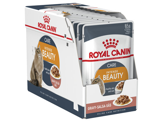 ROYAL CANIN® Intense Beauty Care Gravy Wet Cat Food 12 x 85g