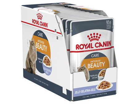 ROYAL CANIN® Intense Beauty Care Jelly Wet Cat Food 12 x 85g