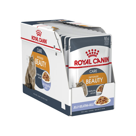 ROYAL CANIN® Intense Beauty Care Jelly Wet Cat Food 12 x 85g