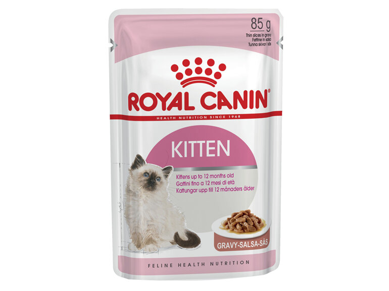 ROYAL CANIN® Kitten Chunks in Gravy Wet Cat Food 12 x 85g